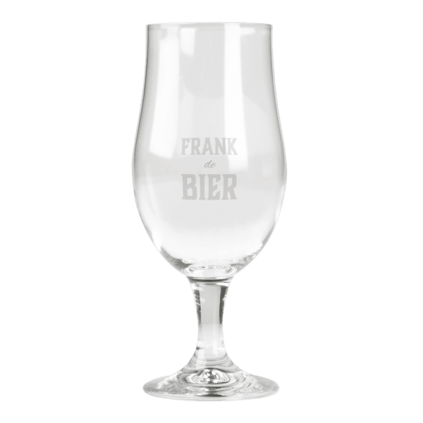 Bierglas met naam Bierglas met naam