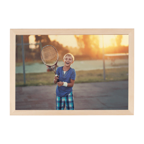 Dibond met houten lijst