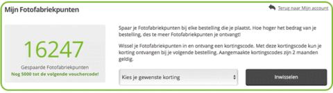 Stap 2: Gespaarde punten Stap 2: Gespaarde punten