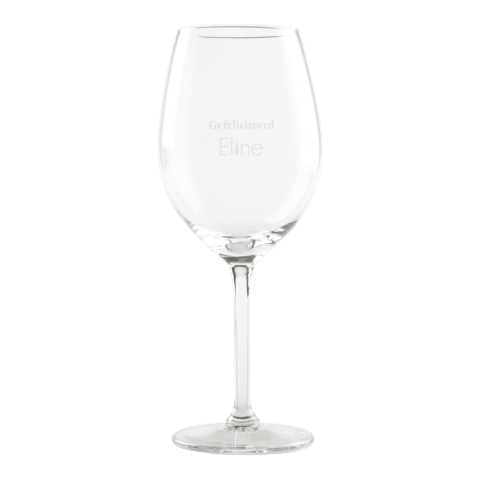 Wijnglas gefeliciteerd Wijnglas gefeliciteerd