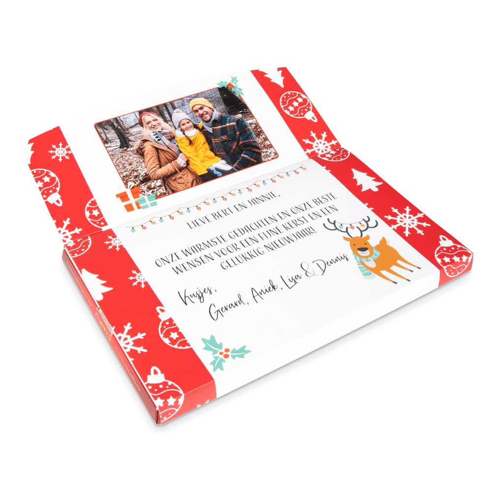 Merci-chocolade 400g bedrukken Merci-chocolade 400g bedrukken