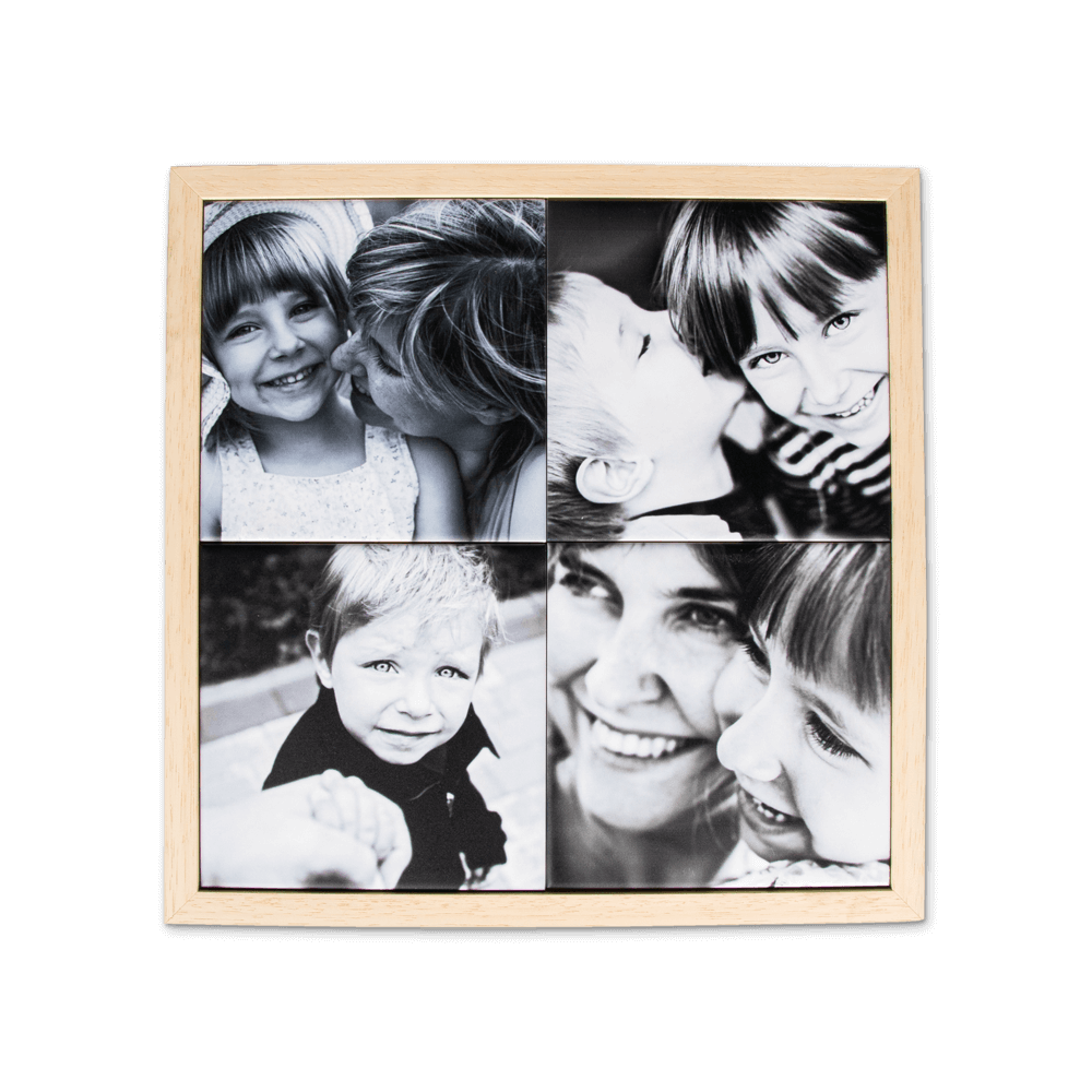 Tegels met houten lijst 