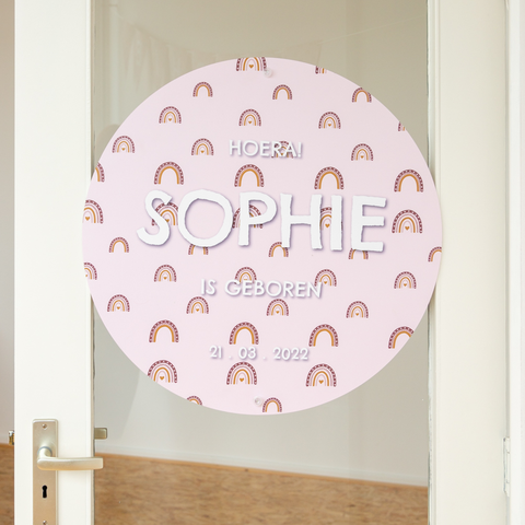 Kraamcadeau voor haar feestbord