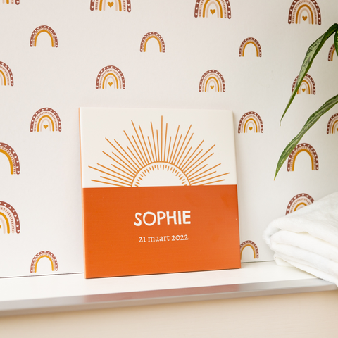 Kraamcadeau voor hem tegeltje