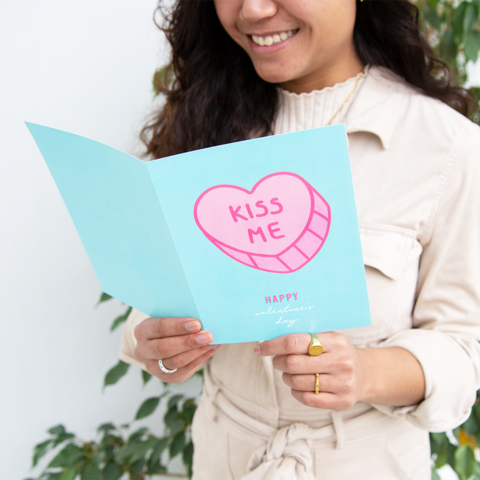 Valentijnscadeau voor haar kaart