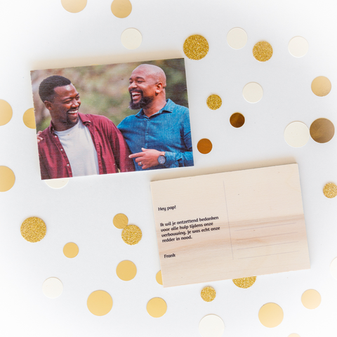 Bedankt cadeau voor hem kaart