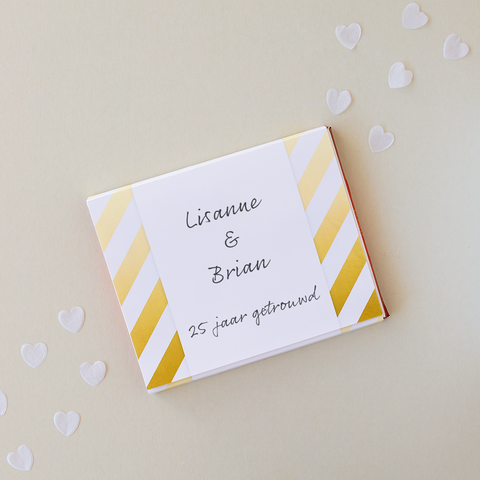 Jubileumcadeau voor haar merci