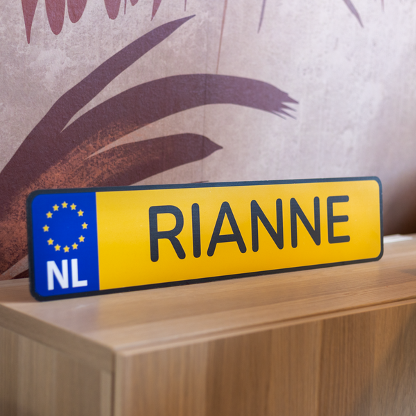 Nieuw product: kentekenplaat Nieuw product: kentekenplaat