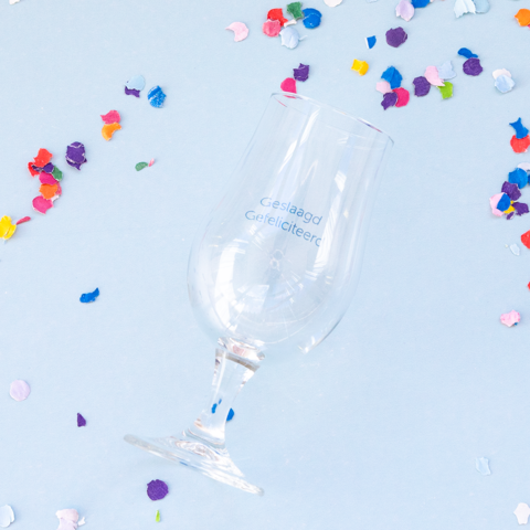 Geslaagd cadeau voor hem bierglas