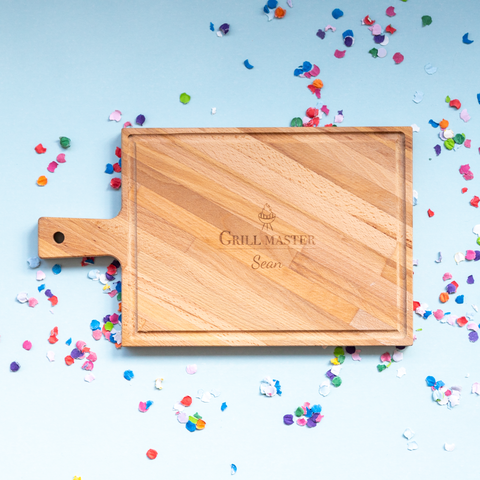 Geslaagd cadeau voor hem snijplank