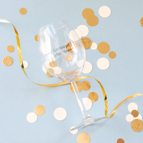 Geslaagd cadeau voor haar wijnglas