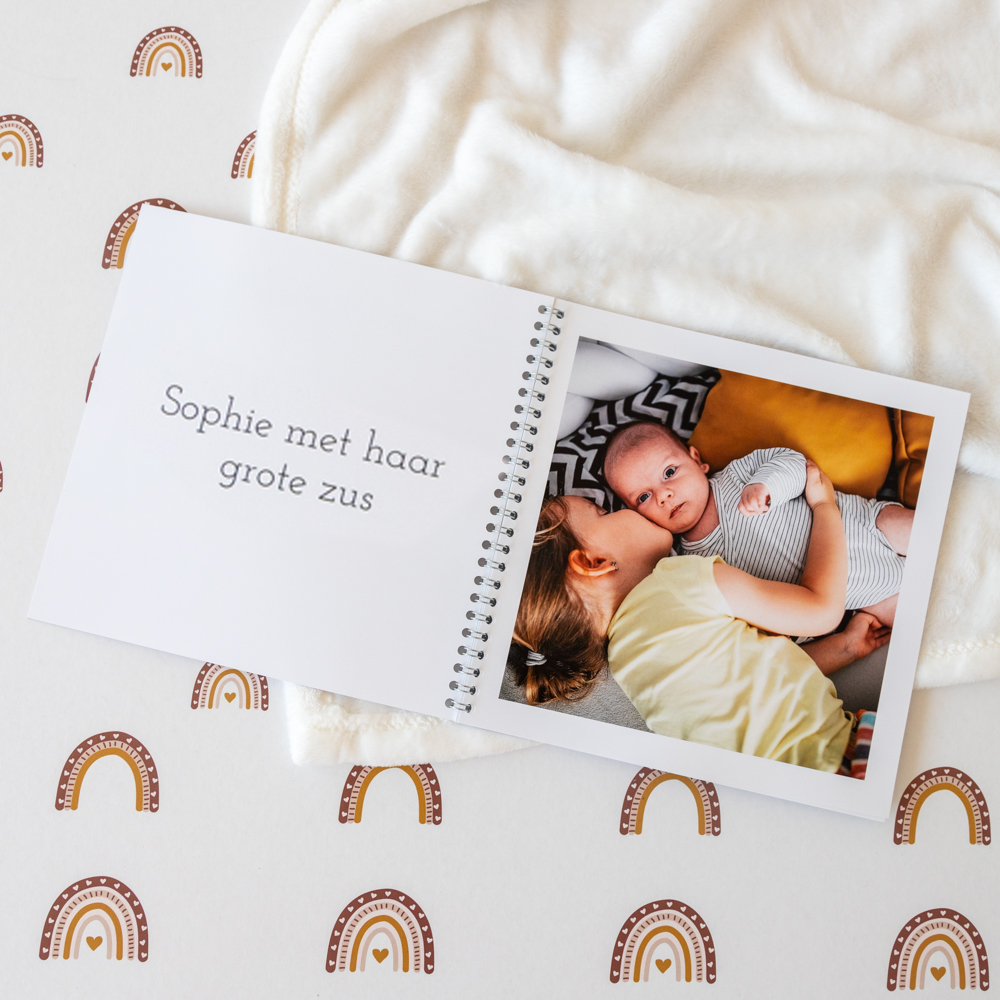 Vierkant fotoboek geboorte Vierkant fotoboek geboorte