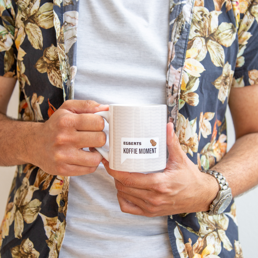 Ontwerp een koffiemok met foto en tekst Ontwerp een koffiemok met foto en tekst