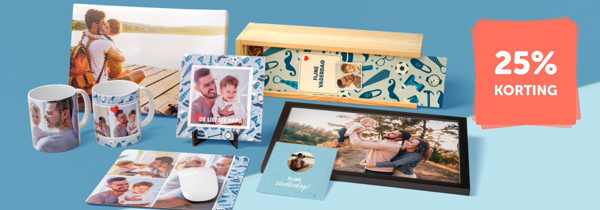 Vaderdag actie: 25% korting op vaderdagcadeaus 