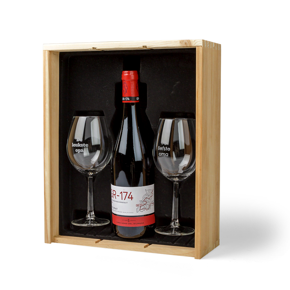 Wijn-geschenkset personaliseren