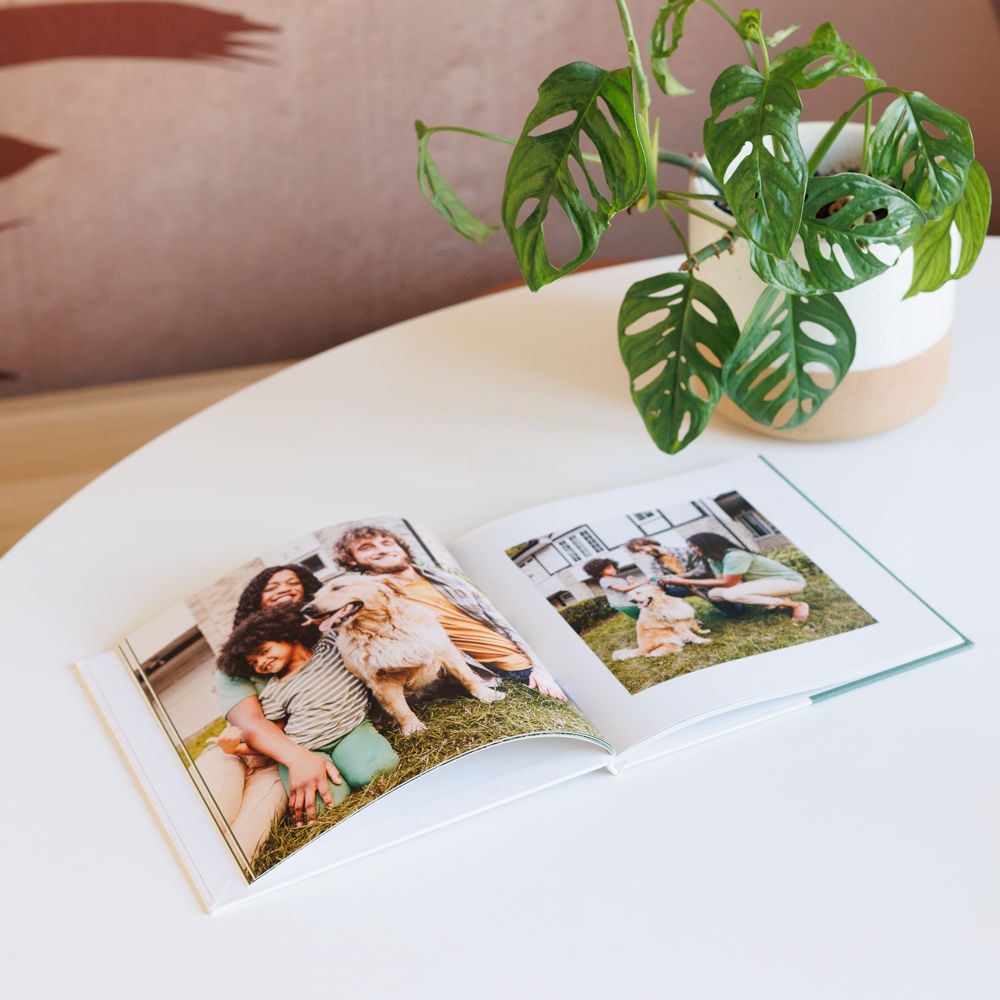 Grønn fotoboek 15x15 vierkant Grønn fotoboek 15x15 vierkant