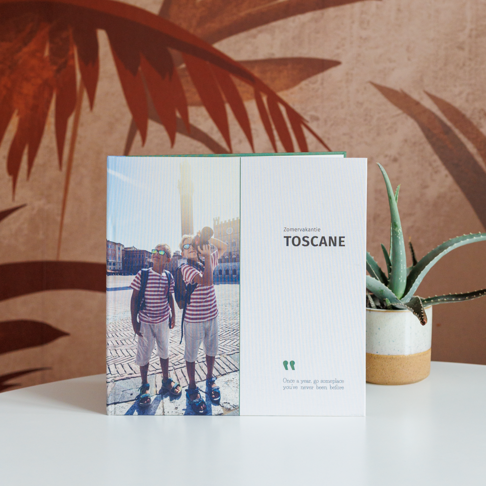 Grønn fotoboek 30x30 vierkant Grønn fotoboek 30x30 vierkant