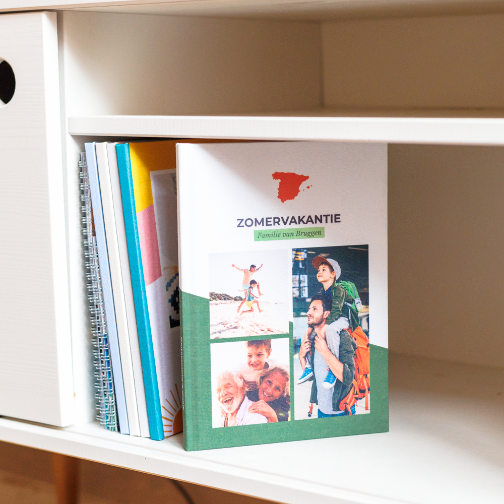 Grønn fotoboek A5 staand ontwerpen Grønn fotoboek A5 staand ontwerpen