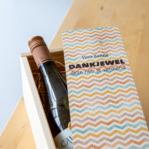 Wijnkist gepersonaliseerd