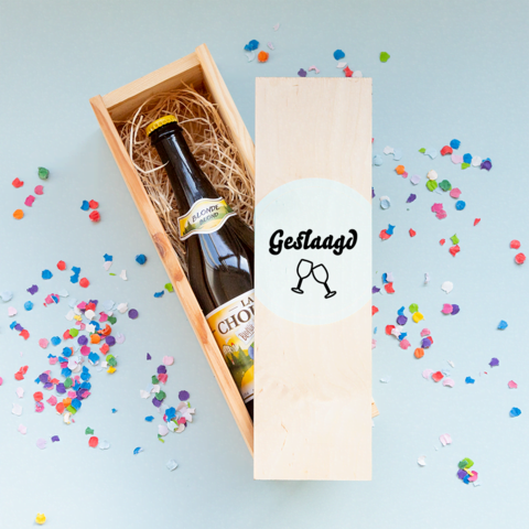 Cadeau rijbewijs gehaald bierkist