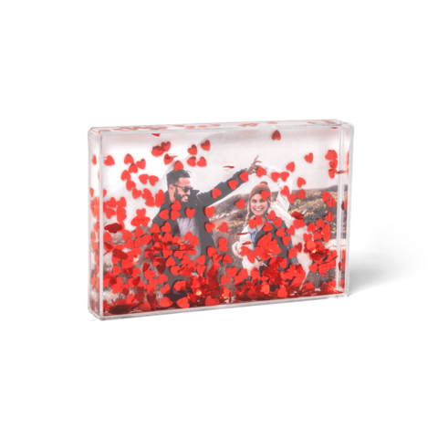 Fotoblok met glitter rood Fotoblok met glitter rood