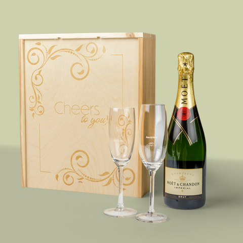 Huwelijkscadeau vriendin geschenkset