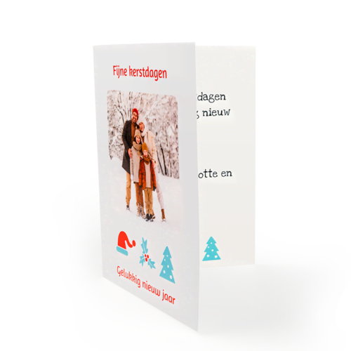 Kerstkaart A4 dubbel