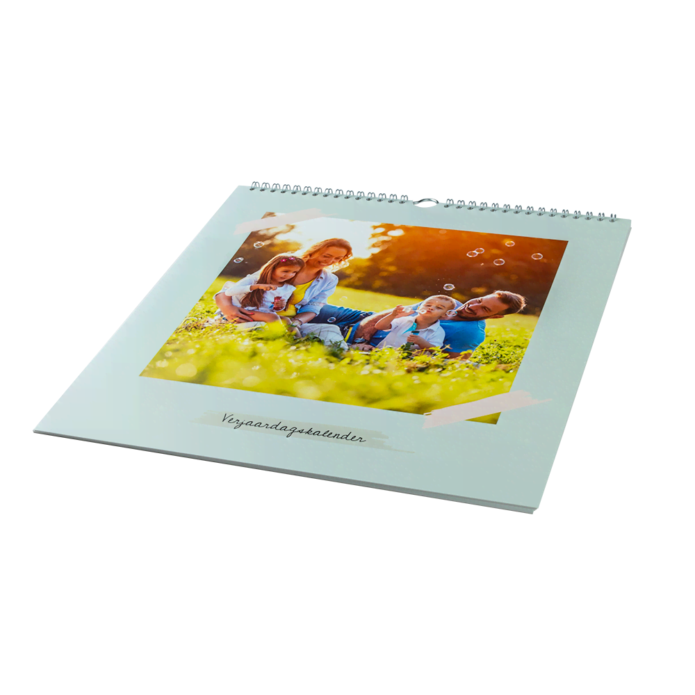 Verjaardagskalender 30x30 vierkant maken