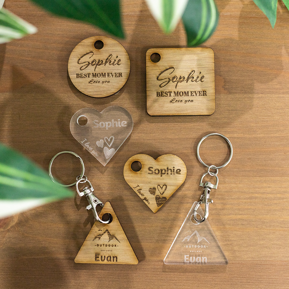 sleutelhanger hout sleutelhanger hout