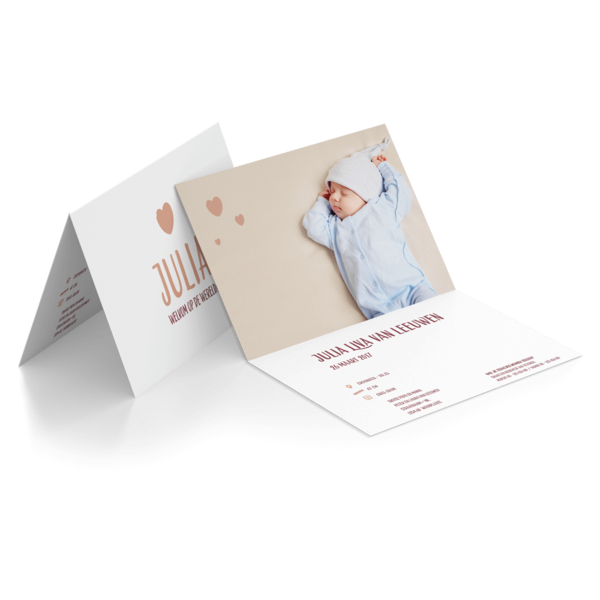 Dubbele A5 Kaart Liggend Dubbele A5 Kaart Liggend