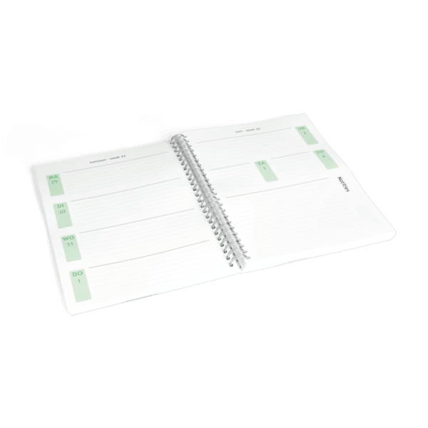 Jaaragenda A5 staand maken Jaaragenda A5 staand maken