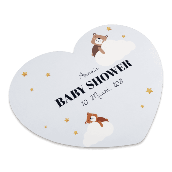 Placemat hart schuin