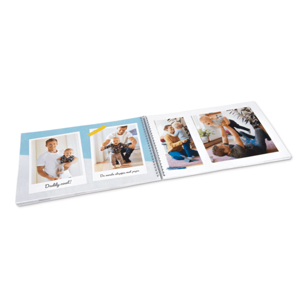 Fotoboek Spiraal A4 Liggend Open Fotoboek Spiraal A4 Liggend Open