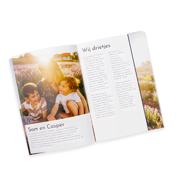 Tijdschrift A5 Staand Openliggend Tijdschrift A5 Staand Openliggend