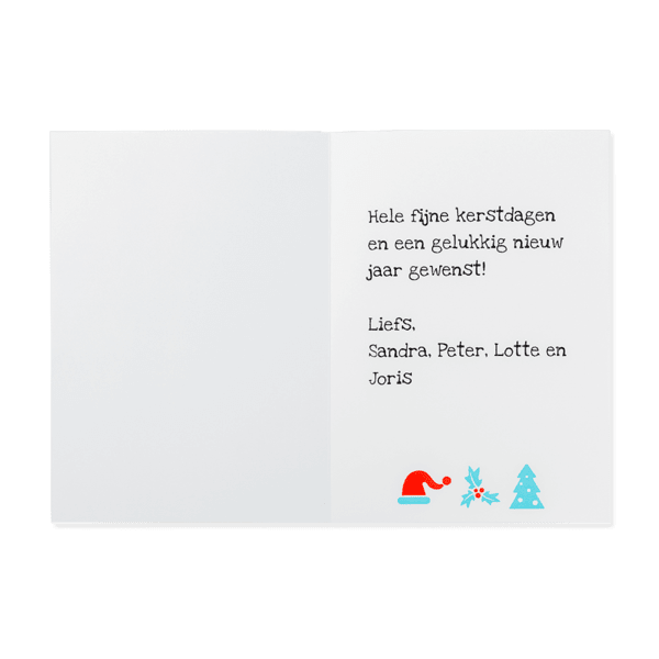 Kerstkaart a4 dubbel Kerstkaart A4 dubbel
