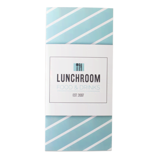 Menukaart Drieluik A4 drieluik voorkant Menukaart Drieluik A4 drieluik voorkant