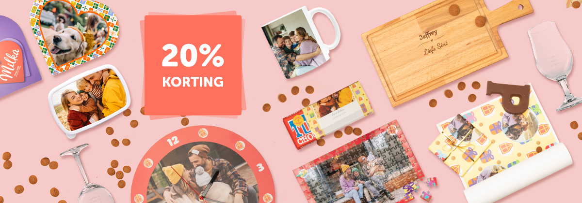 20% korting op sinterklaascadeaus!