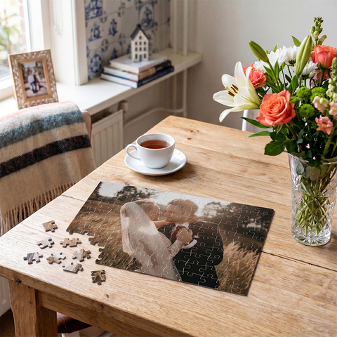 Fotopuzzel bruidspaar