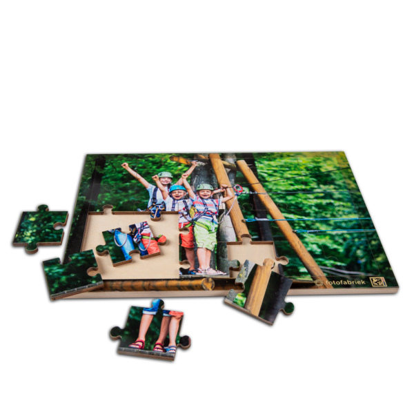 Fotopuzzel op hout maken (24 puzzelstukjes)