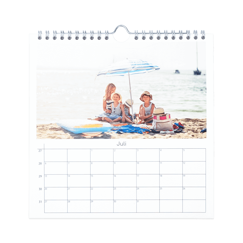 Jaarkalenders 21x21 vierkant personaliseren