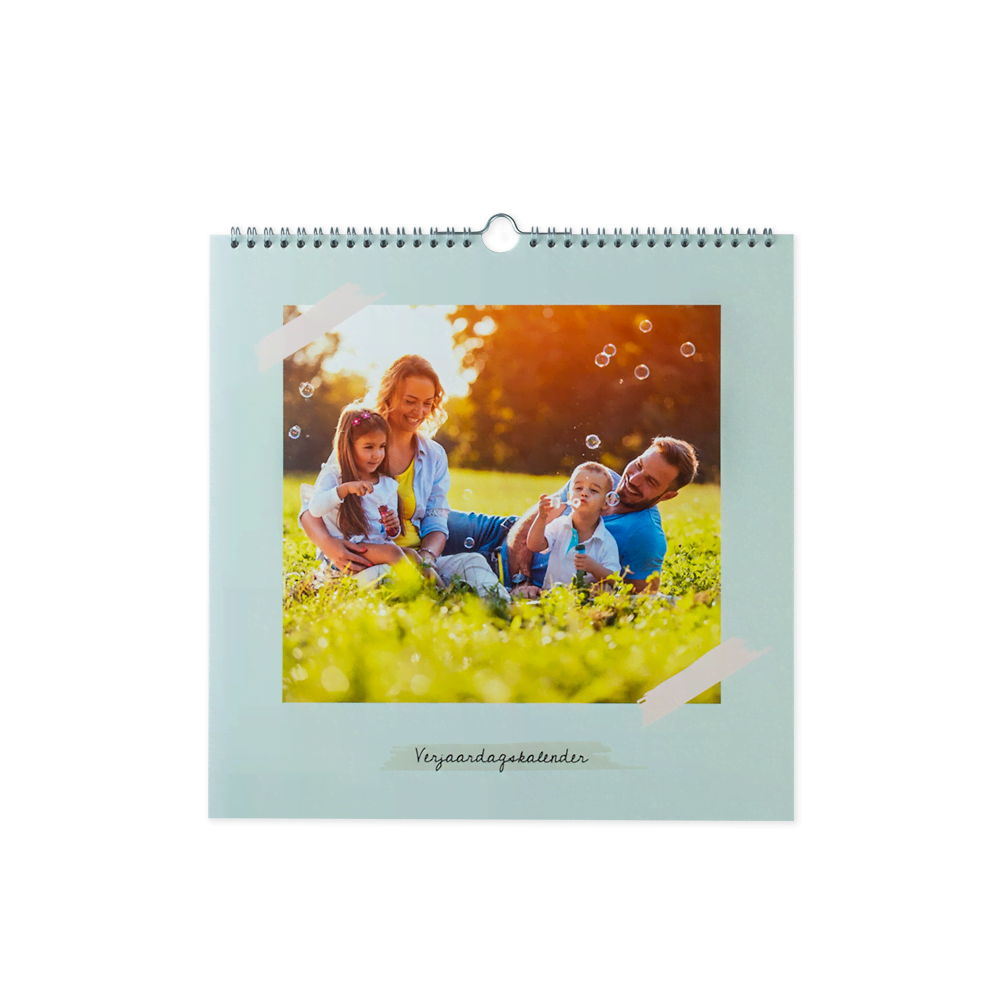 Verjaardagskalender 30x30 Vierkant