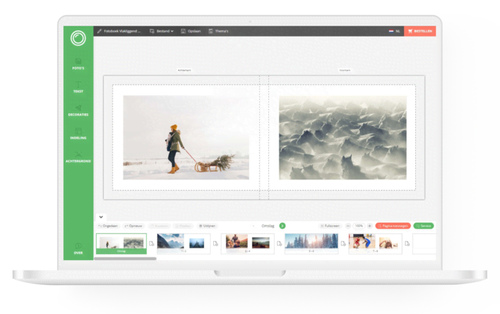 Fotoproduct ontwerpen in de online editor Fotoproduct ontwerpen in de online editor