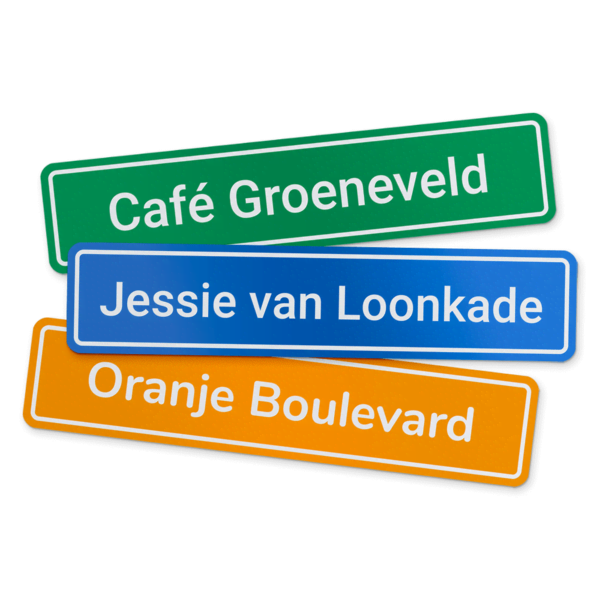 Straatnaambord maken waaier Straatnaambord maken waaier