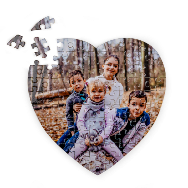 Puzzel hart personaliseren