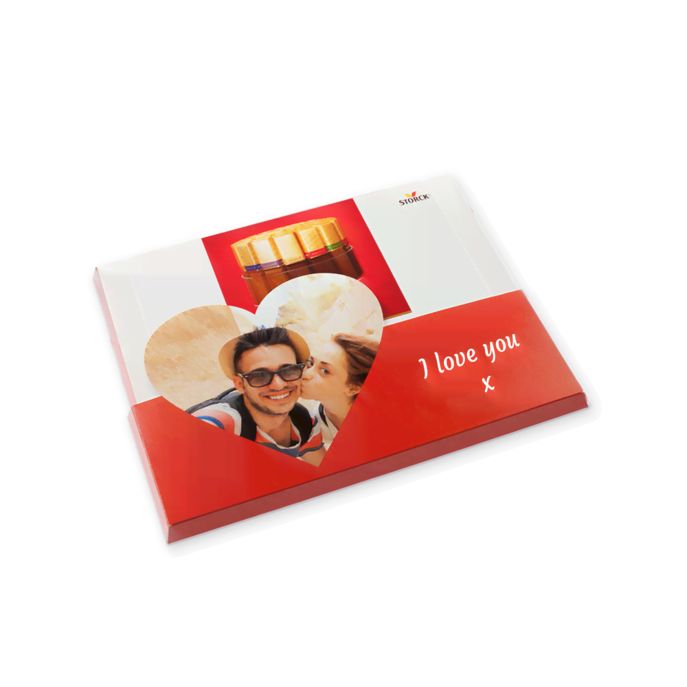 Merci-chocolade 250g bedrukken Merci-chocolade 250g bedrukken