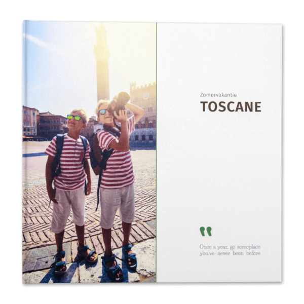 Grønn fotoboek ontwerpen