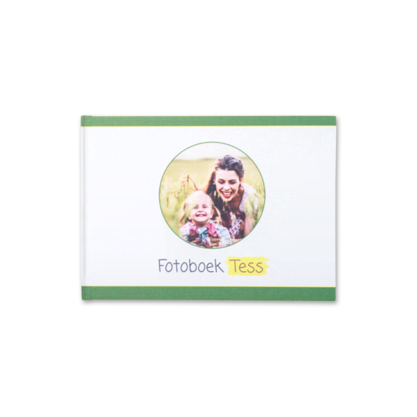 Grønn fotoboek maken liggend