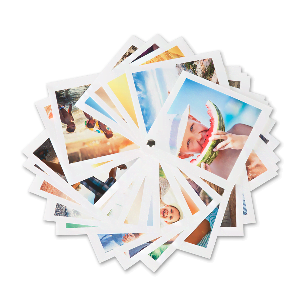 Fotoprints in waaiervorm bedrukken Fotoprints in waaiervorm bedrukken