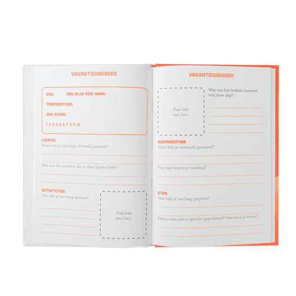 Reisdagboek open