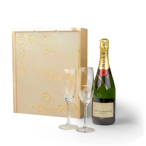 Geschenkkist champagne set